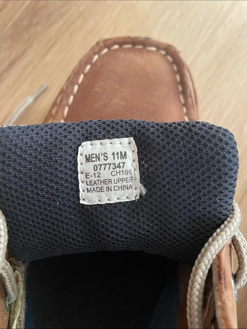 Sperry Men’s Tan Leather Two-Eye Boat Shoes like new